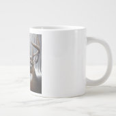 Winterhirsche/Buckkunst Jumbo-Tasse (Rechts)