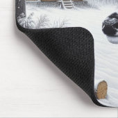 Winterhirsche/Buckkunst Mousepad (Ecke)