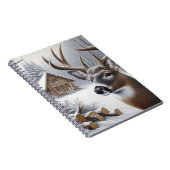 Winterhirsche/Buckkunst Notizblock (Rechte Seite)