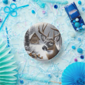 Winterhirsche/Buckkunst Pappteller (Party)