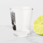 Winterhirsche/Buckkunst Schnapsglas (Rechts)