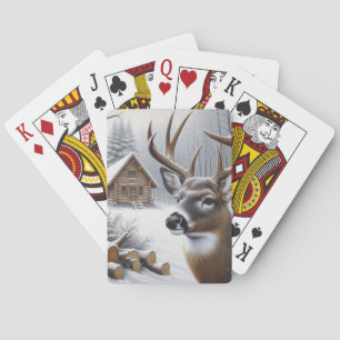 Winterhirsche/Buckkunst Spielkarten