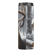Winterhirsche/Buckkunst Thermosbecher (Rückseite)