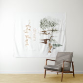 Winterhirsche geschlechtsneutral wandteppich (Beispiel (Horizontal))