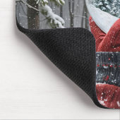 Winterhirsche im Schneeglobe Mousepad (Ecke)