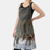 Winterhirsche und Pinecones Schürze (InSitu)