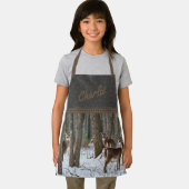 Winterhirsche und Pinecones Schürze (Insitu)