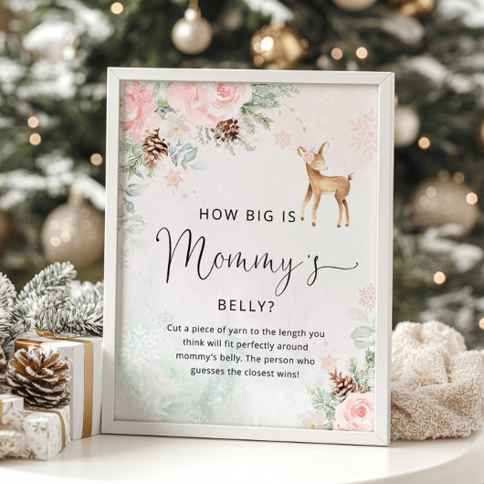 Winterhirsche wie groß ist das Bauchposter der Mam Poster