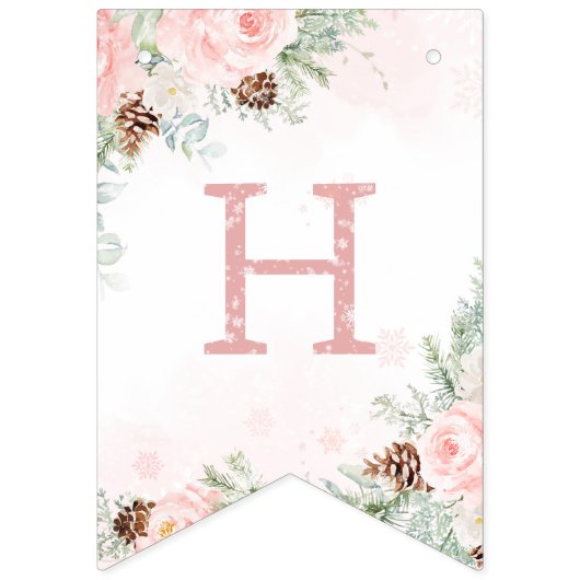 Winterhirschröte wink immergrünes Mädchen Geburtst Wimpelkette (Zweite Fahne)