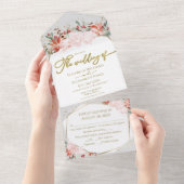 Winterhochzeit alles in einer Einladung gegolten (Abreißen)