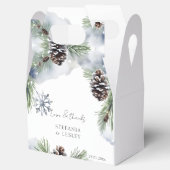 Winterhochzeit begünstigt personalisiert geschenkschachtel (Geöffnet)