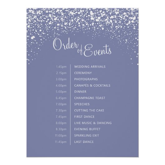 Winterhochzeit Blaugrauer Himmel Reihenfolge der V Poster (Vorderseite)