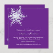 Winterhochzeit Brautdusche Einladung (Vorne/Hinten)