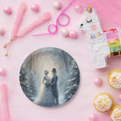 Winterhochzeit Brautparty Party Pappteller (Party)