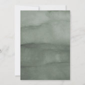 Winterhochzeit der Aquarellbäume Einladung (Rückseite)