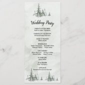 Winterhochzeit der Aquarellbäume Programm (Rückseite)