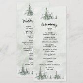 Winterhochzeit der Aquarellbäume Programm (Vorne/Hinten)