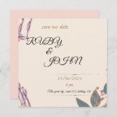 Winterhochzeit Einladung (Vorne/Hinten)