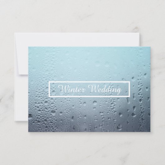 Winterhochzeit Einladung (Vorderseite)
