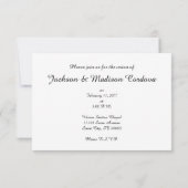 Winterhochzeit Einladung (Rückseite)