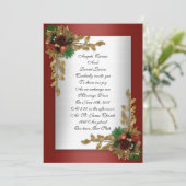 Winterhochzeit Einladung (Stehend Vorderseite)