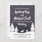 Winterhochzeit Einladung (Vorderseite)