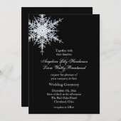 Winterhochzeit Einladung (Vorne/Hinten)