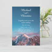 Winterhochzeit Einladung (Stehend Vorderseite)