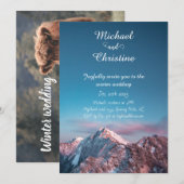 Winterhochzeit Einladung (Vorne/Hinten)