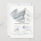 Winterhochzeit Einladung (Rückseite)