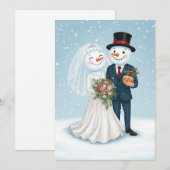 Winterhochzeit Einladung (Vorne/Hinten)