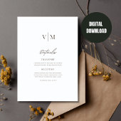 Winterhochzeit Einladung Minimalistische Weihnacht