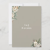 Winterhochzeit: Einladung zur Hochzeit (Rückseite)