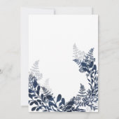 Winterhochzeit, Eis und Marine, Einladung (Rückseite)