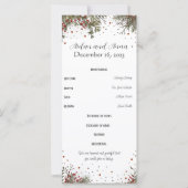 Winterhochzeit Elegante Moderne Inspirivität (Rückseite)