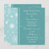 Winterhochzeit-Foto Einladungskarten (Vorne/Hinten)