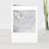 Winterhochzeit-Foto "Funkeln" dank Karte (Rückseite)