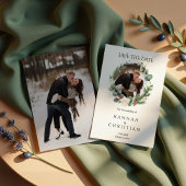 Winterhochzeit - Foto Save the Date Einladung