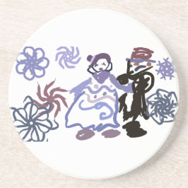 Winterhochzeit getränkeuntersetzer