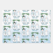 Winterhochzeit in der Liebe Geschenkpapier Set (Vorderseite)