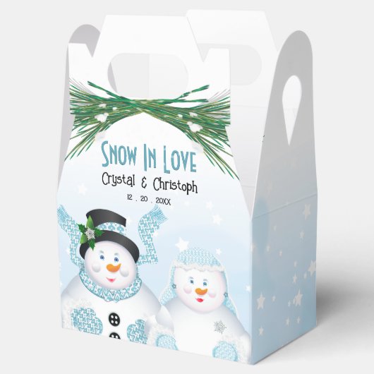 Winterhochzeit in der Liebe Geschenkschachtel (Geöffnet)