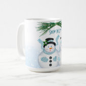 Winterhochzeit in der Liebe Kaffeetasse (Vorderseite Links)