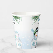 Winterhochzeit in der Liebe Pappbecher (Links)