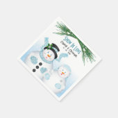 Winterhochzeit in der Liebe Serviette (Ecke)