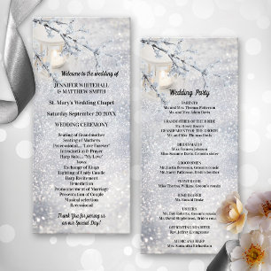 Winterhochzeit in glühender Snow Lantern Programm