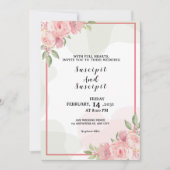 Winterhochzeit Merry Card Einladung (Vorderseite)