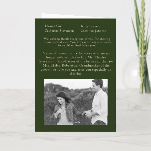 Winterhochzeit mit Foto Programm (Rückseite)