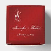 Winterhochzeit mit Rot und Weiß Geschenkschachtel (Oben)