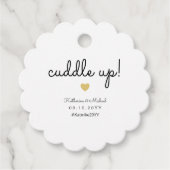 Winterhochzeit oder Schwärmen Geschenkanhänger (Vorderseite)