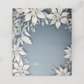 Winterhochzeit Platzkarte (Außenseite Aufgefaltet)